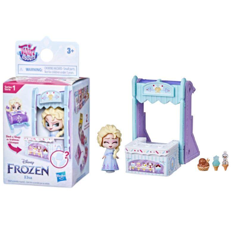 孩子宝迪土尼冰雪奇缘炫幻场景套装系列艾莎雪橇商店过家家玩具