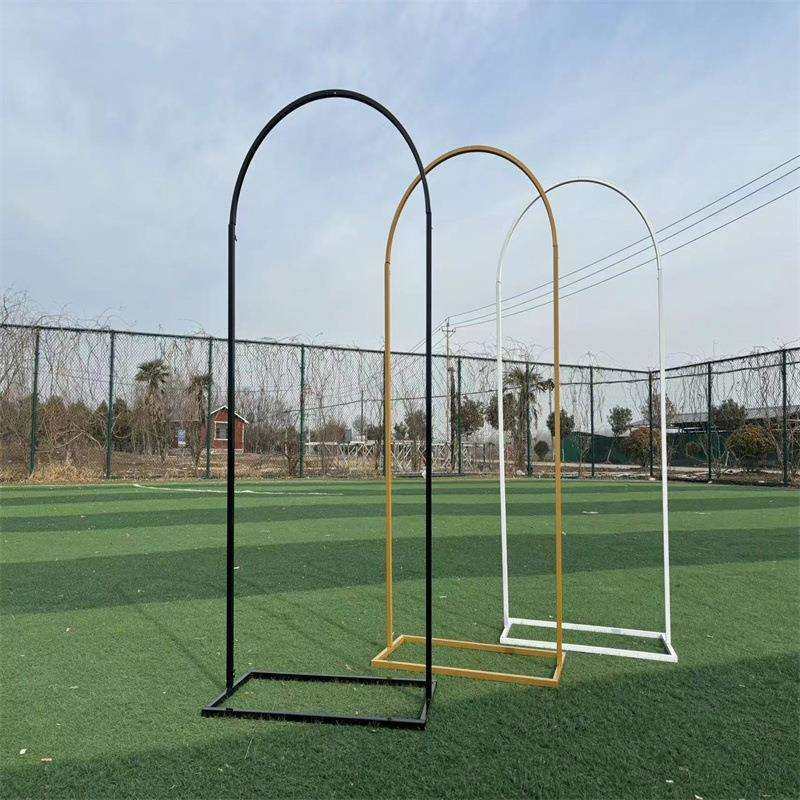 焌然新款婚庆道具铁艺拱门铁架子户外婚礼摆件迎宾区装饰水牌指示