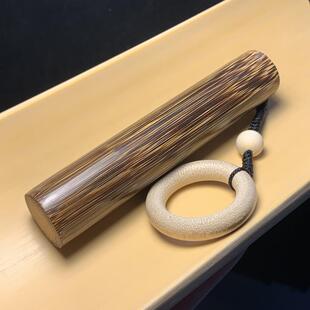 OQ5M向暖龙血金丝竹实心竹玉竹老料正圆纯手工镜面高抛文玩手把件