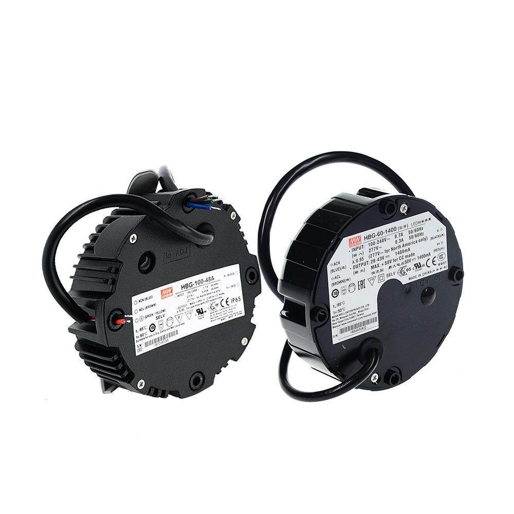 明纬LED开关电源HBG-100-24AB/36AB/48AB/60AB防水恒流可调100W