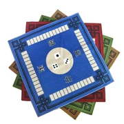 Khăn trải bàn vuông Mahjong để bàn giảm thanh pad bảng chơi máy mạt chược màu đỏ xanh chống trượt hoa văn chống thấm cộng. - Các lớp học Mạt chược / Cờ vua / giáo dục