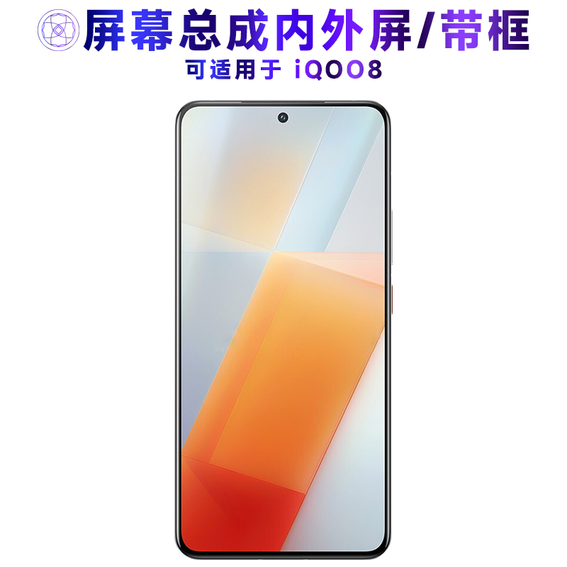 适用屏幕vivoiq8总成带框