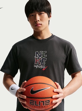 耐克/NIKE男子宽松休闲纯棉印花篮球运动短袖T恤IM5043-010-063
