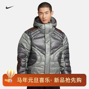133 029 耐克 NIKE男子运动宽松休闲防风保暖连帽棉服外套FB7424