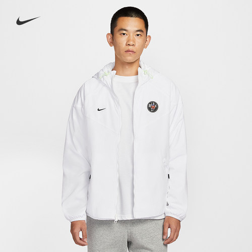 耐克/NIKE男子运动宽松休闲足球风摇粒绒保暖连帽外套IO7921-010