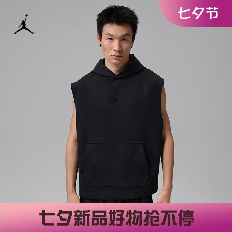 耐克/NIKE JORDAN男子运动训练速干无袖套头连帽衫IF3796-010-050