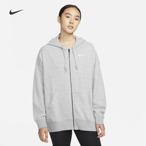 耐克女子休闲宽松加绒连帽外套