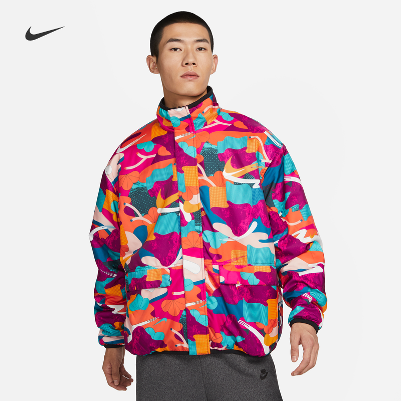耐克男子运动休闲兔年双面穿外套