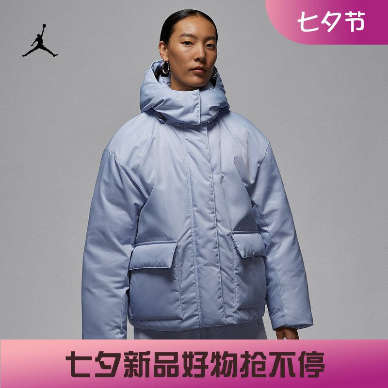 耐克/NIKE JORDAN女子运动宽松休闲防风羽绒服外套HV0361-010-057