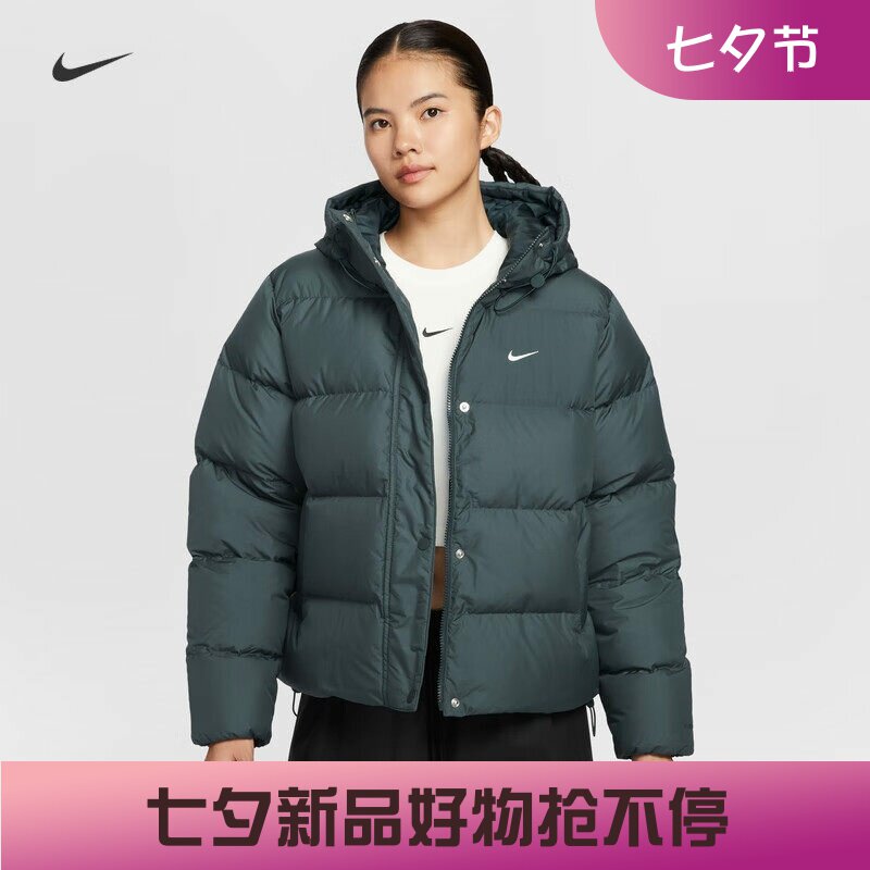 耐克/NIKE女子运动宽松休闲拒水保暖羽绒服外套IH0728-010-100