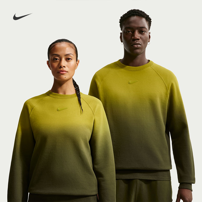 耐克/NIKE×NOCTA渐变加绒联名男女情侣款宽松运动卫衣HJ6338-390