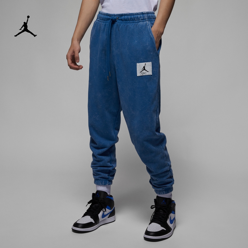 耐克男子运动休闲做旧针织长裤