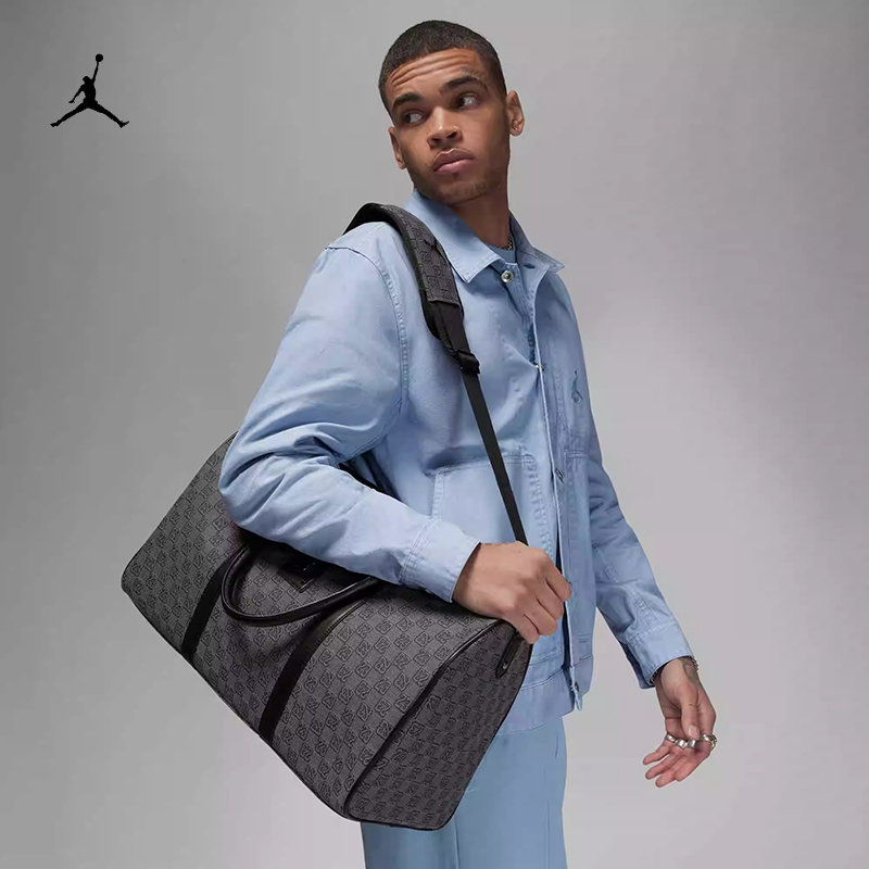 耐克帆布满印老花手拎包挎包