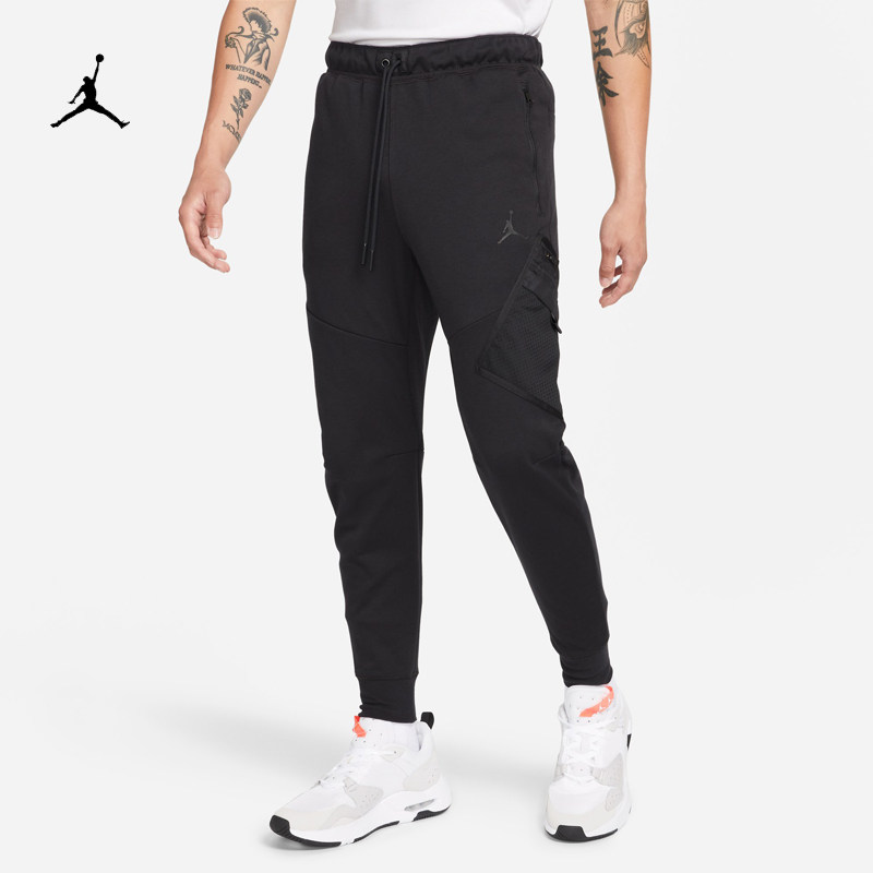 耐克/nike jordan男子运动休闲束脚篮球针织长裤da9853-010-091