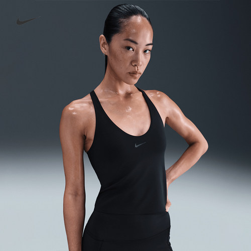 耐克/NIKE女子训练速干中强度支撑衬垫背心式运动内衣IF0951-010