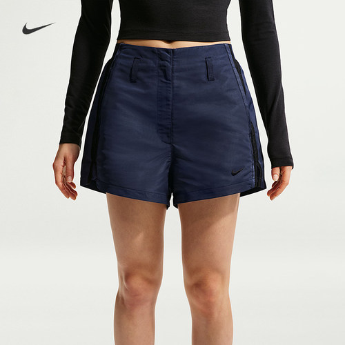 耐克/NIKE女子宽松休闲高腰刺绣新款舒适运动短裤IF0517-043-410