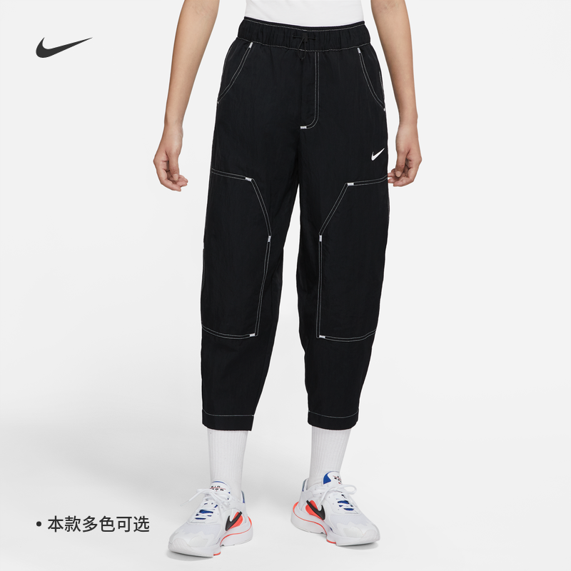 耐克/NIKE女子运动训练休闲梭织中长裤九分裤HF6174 DM6210-010