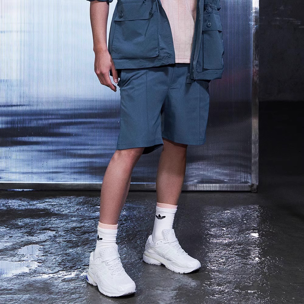 阿迪达斯男子复古工装梭织短裤