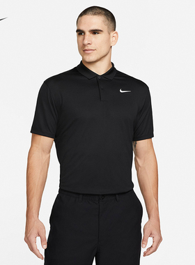 耐克/NIKE男子运动训练速干透气网球短袖POLO衫DD8373-010-100