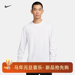 010 T恤FB8586 100 NIKE男子运动训练休闲速干透气圆领长袖 耐克