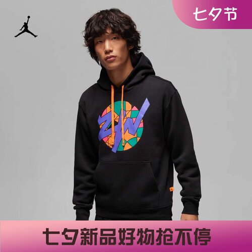 耐克男子休闲加绒印花连帽卫衣