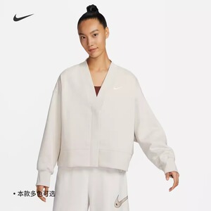 耐克/NIKE女子运动宽松休闲加绒保暖秋冬开衫外套FB8773-010-104