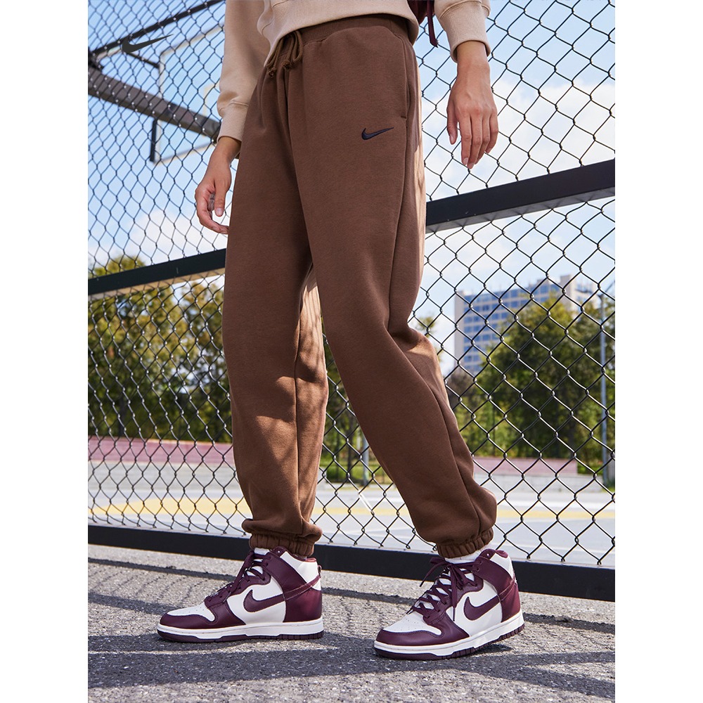 耐克女子运动休闲宽松加绒长裤