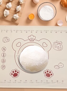 加厚加大食品级硅胶揉面垫不粘案板家用烘焙工具和面垫厨房擀面垫