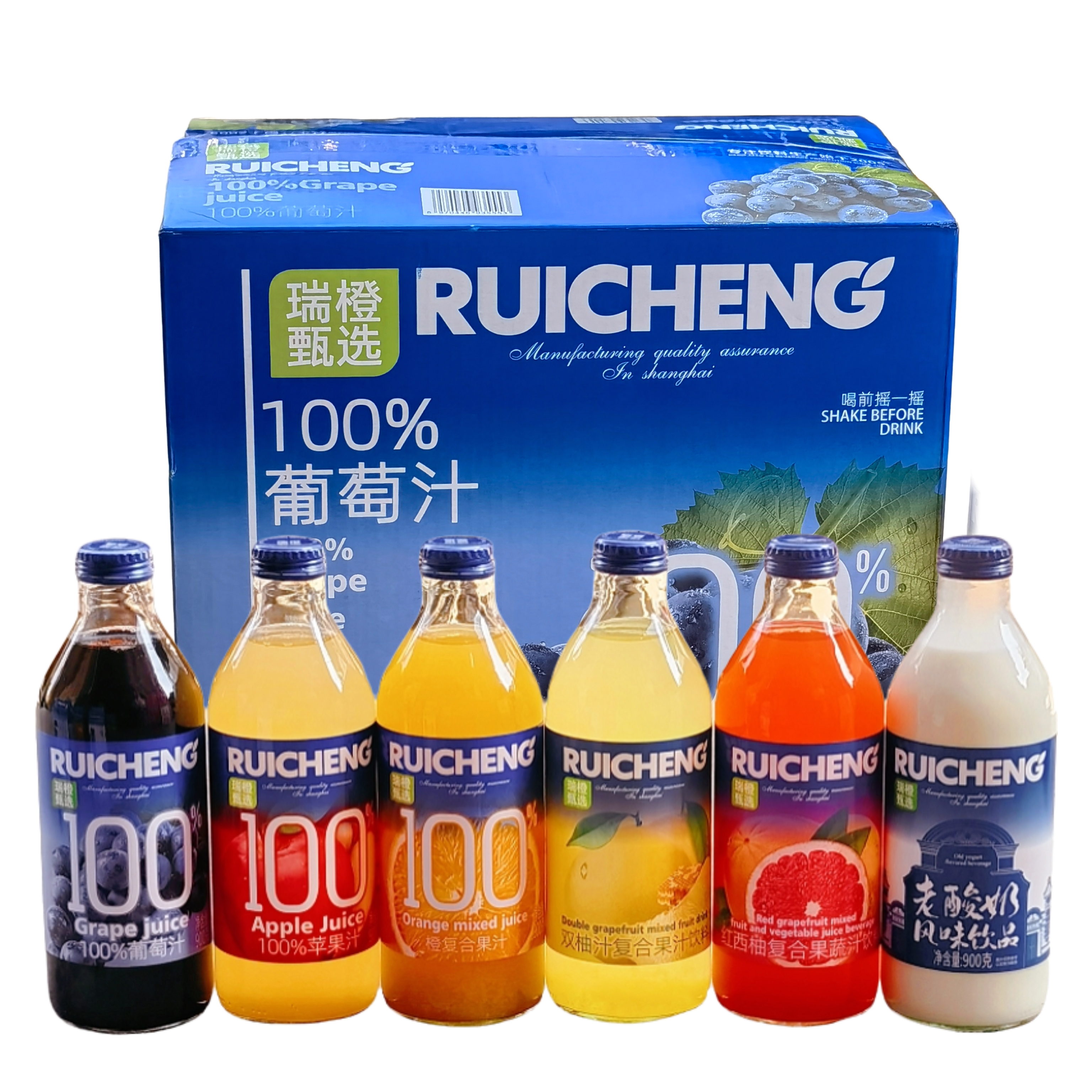 瑞橙甄选系列900g整箱6瓶多口味