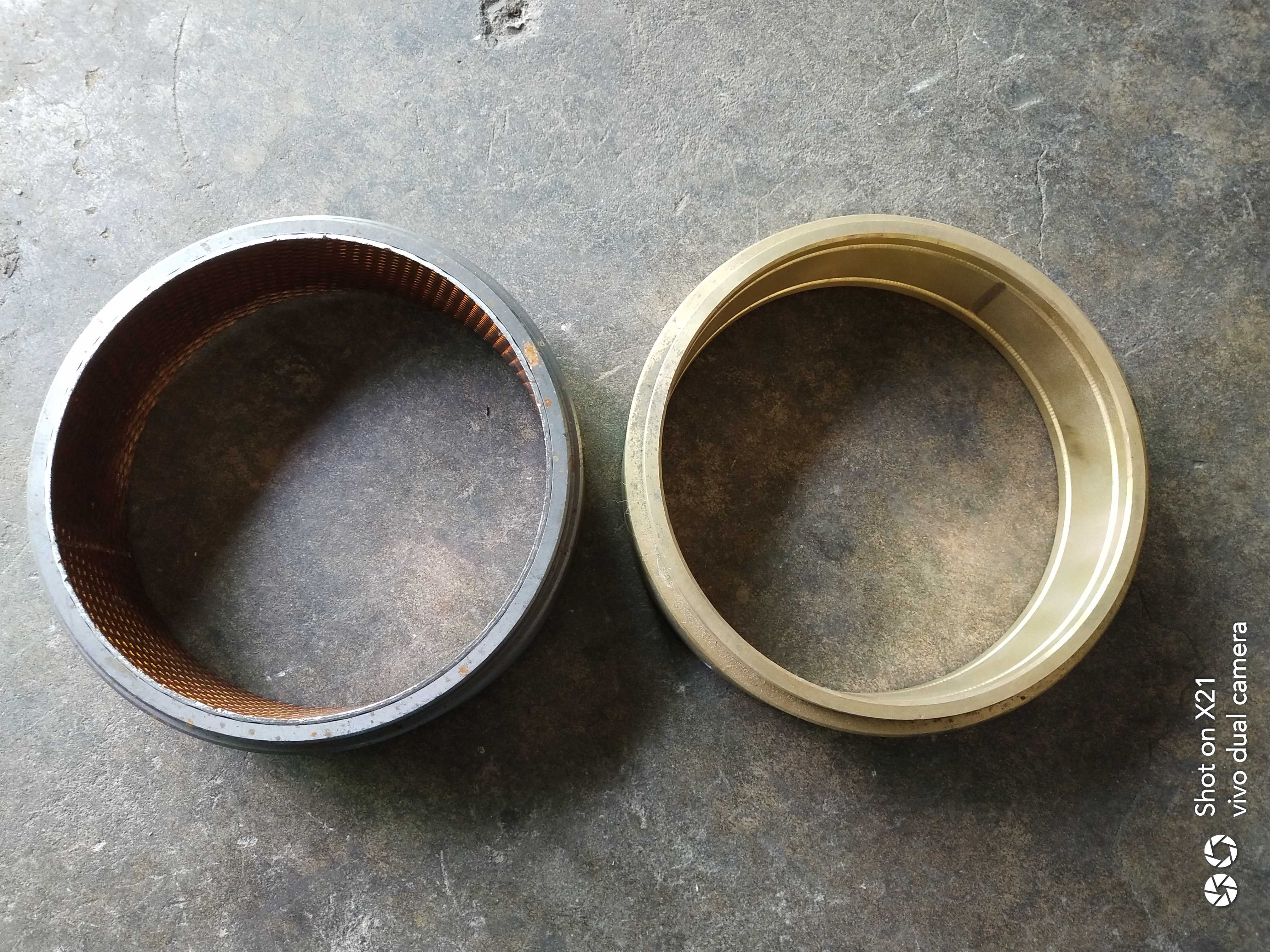 冲床配件上海二锻沃得精机0吨63吨齿轮4铜套外径230内孔200高65配