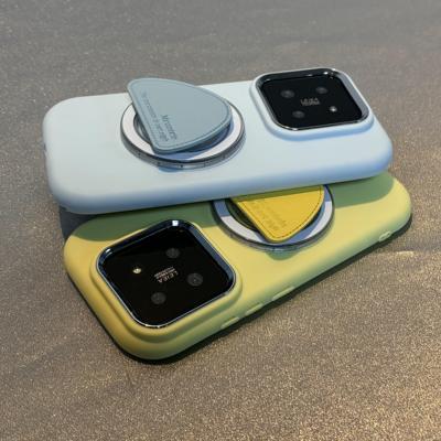 气质糖果色皮质磁吸支架Y500适用VIVO S60/X300S手机壳X200/S50/S30promini/X80小众Y52s大孔Y78硅胶X100/S18