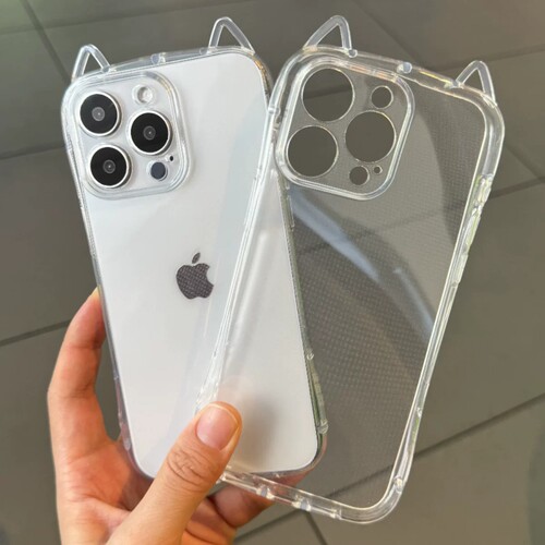 甜酷立体挂绳孔猫耳朵Pura80适用Mate70/60PRO+华为nova15/14Ultra手机壳13/12可爱少女透明畅享90创意11/50