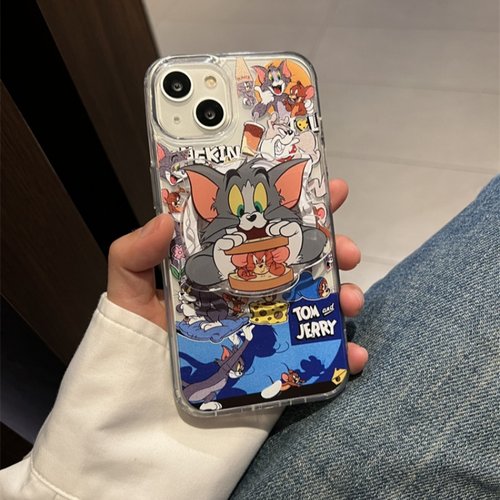 猫和老鼠磁吸支架适用A5/OPPO FindX9/X8S+Reno15/14/13/12F手机壳A98卡通A6pro透明K13/A2m/A96女A3X防摔A58