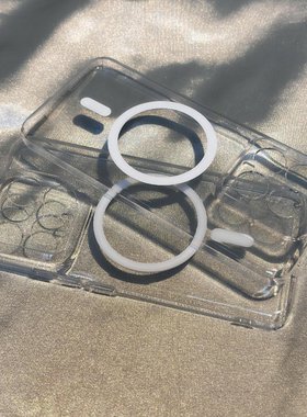 内置磁吸车载支架透明全包精孔适用K60红米K80小米17/15pro手机壳红米K70至尊版Note15无线充电14PRO+/11T/40