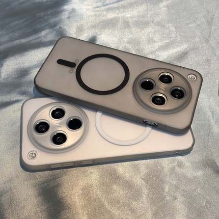 内置磁吸冰雾半透明白色精孔Reno15/14F/13适用OPPO Find x8s+手机壳x9/K12/X7ultra超薄K11X全包X6防摔PRO套