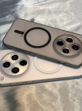 内置磁吸冰雾半透明白色精孔适用realme真我 GT5 Pro手机壳NEO7/GT7PRO硬壳NEO6SE超薄NEO5SE无线充电全包套