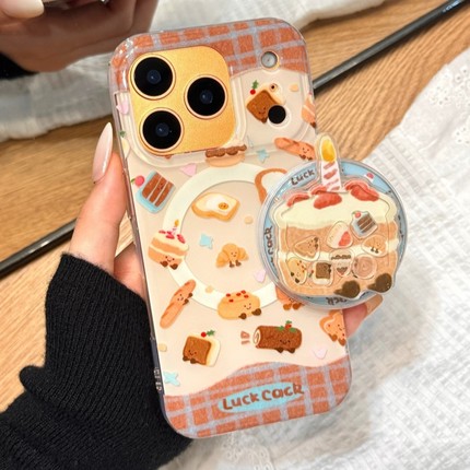 jellycat甜品蛋糕磁吸支架适用OPPO A6/5/Reno15/14/13pro手机壳findx9女X7ultra/X6可爱A3/2X防摔X8S+A58/96