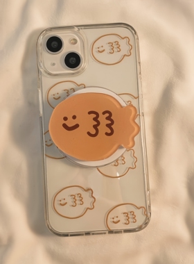 可爱鲷鱼烧磁吸支架适用小米17/14/15手机壳K90/k70E红米K60PRO/K80至尊Note15/13/12/11卡通Turbo4/civi5PRO