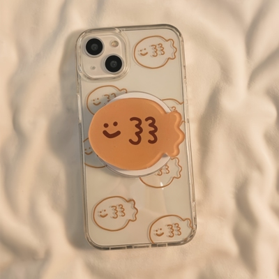 可爱鲷鱼烧磁吸支架适用pura80/70华为Mate70手机壳60pro/50/40透明NOVA14/13软壳12/11防摔P60保护壳P40/P50