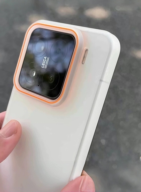 冰雾柔面肤感橙色镜头适用Magic6/7荣耀400手机壳200裸机轻透300/GT超薄无感PRO硬壳90裸机X60/X50魔术5/X9C