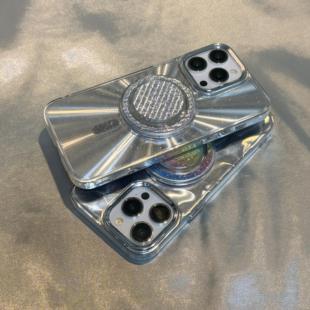 适合夏天烟花卡纸磁吸支架适用VIVO X100手机壳X90/S18新款S17/S16E防摔S9水波纹X80PRO女Y78软Y52s/Y35/Y33s