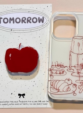 红色线条餐具台灯点心支架适用OPPO A6/5/Reno15/14/13pro手机壳findx9/X7ultra全包A3女K12/X8S+新款A58/A96