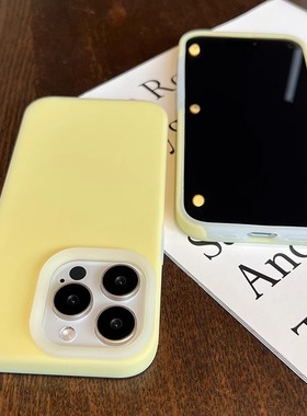 果冻感奶黄色Pura70ultra适用华为mate60手机壳50E防摔40pro液态硅胶P60耐脏不变黄淡少女P50E软P40pro保护壳