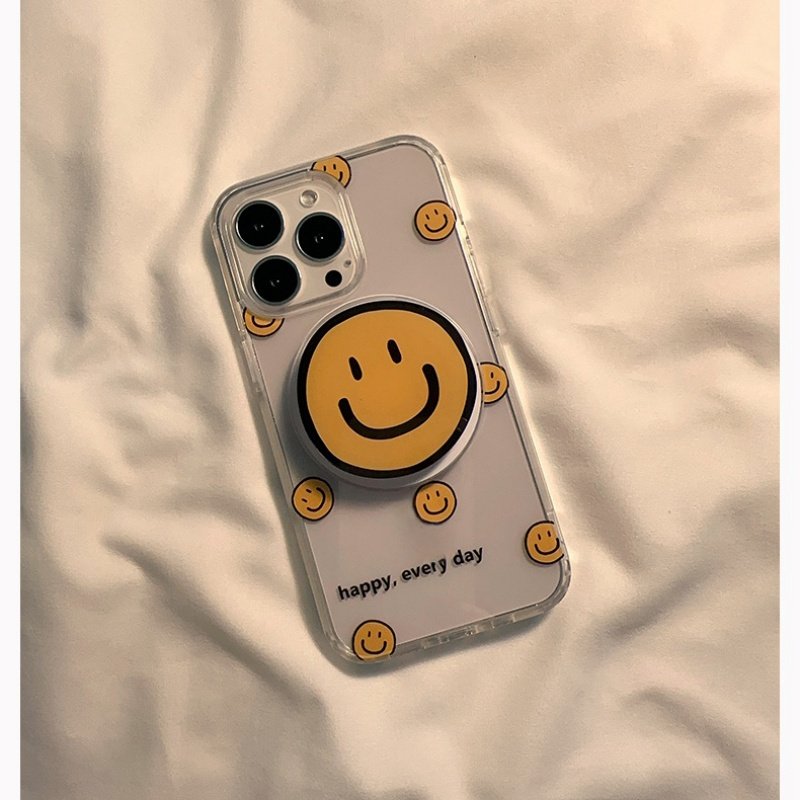 卡通ins无奈笑脸磁吸支架findx7/X6适用OPPO Reno10手机壳11小众8女生R17新款R11防摔A2软壳9pro/A93保护套A3