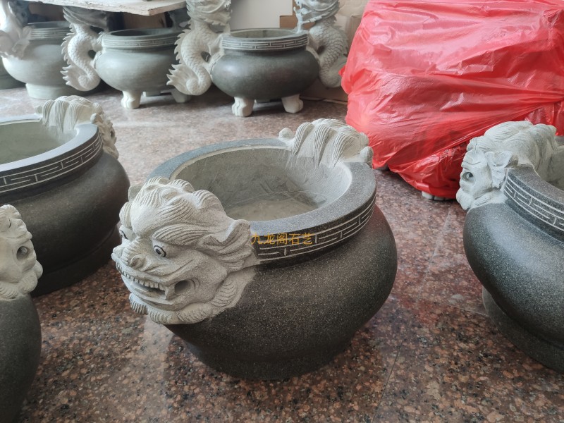 天然镇宅雕刻香炉祠堂寺庙摆件