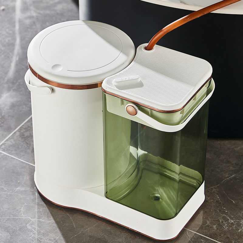 三合一茶水桶干湿分离茶水垃圾桶茶台下废水桶茶具配件茶桶茶渣桶