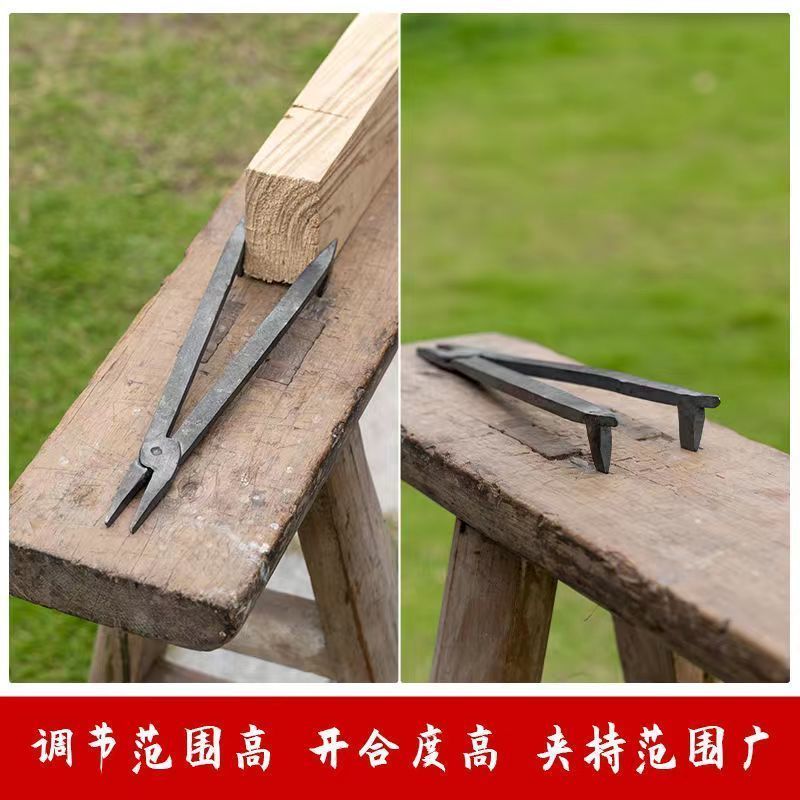 马口木工钳子 手工锻打老式马扣 固定扣阻铁木刨固定夹推钳手虎钳