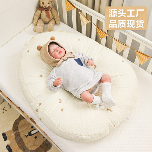 婴儿防吐奶斜坡枕新生儿躺喂奶枕哺乳枕宝宝床中床a类婴幼儿用品