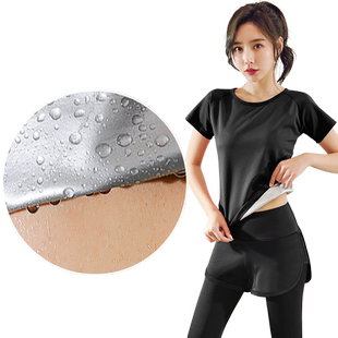 暴汗服女套装夏季跑步运动健身服暴汗衣瘦身舞蹈生暴汗裤爆汗服女