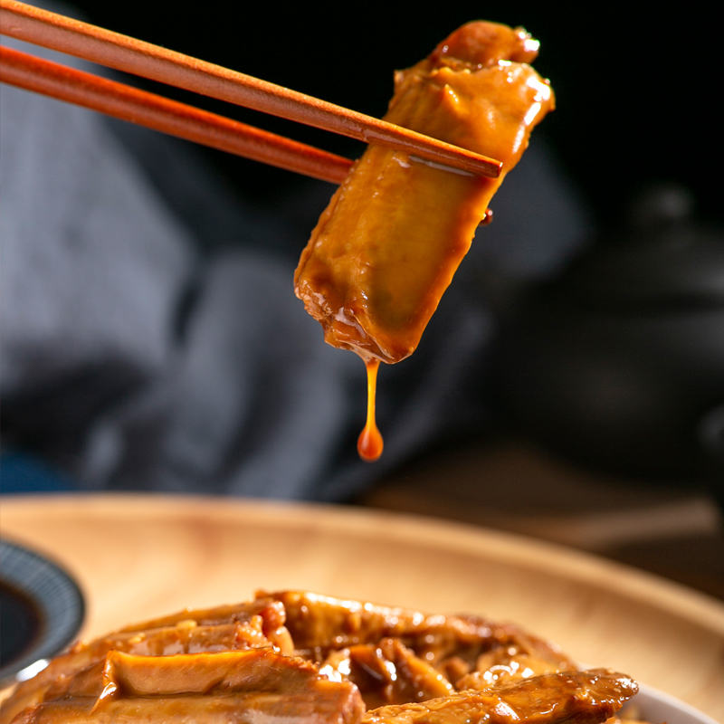 杭州特色小吃纯素排骨豆制品卤味素肠零食素牛肉斋菜开袋即食200g